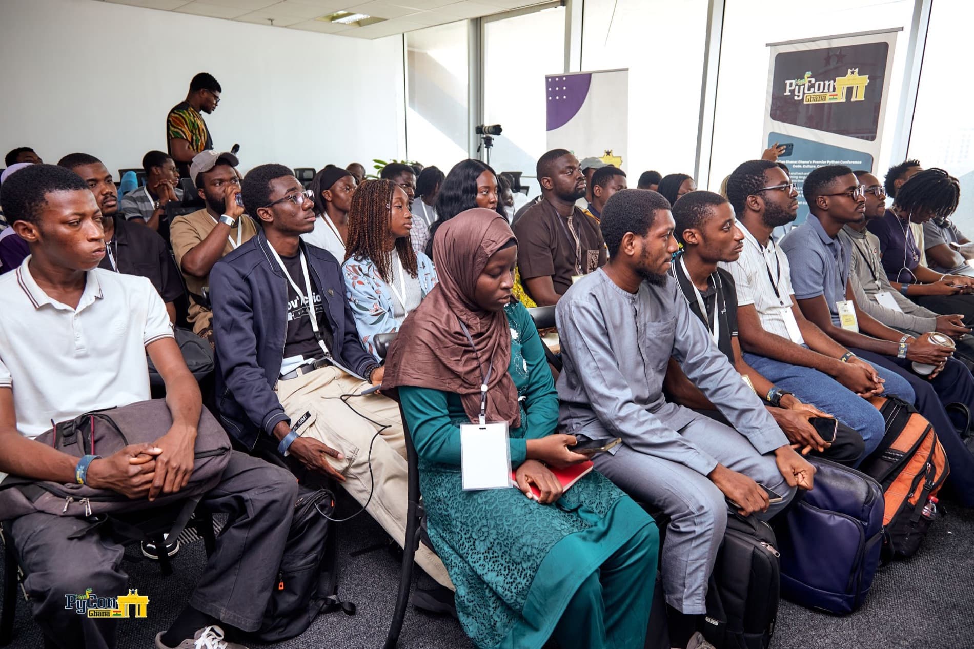 The audience at the PyCon Ghana 2026 session